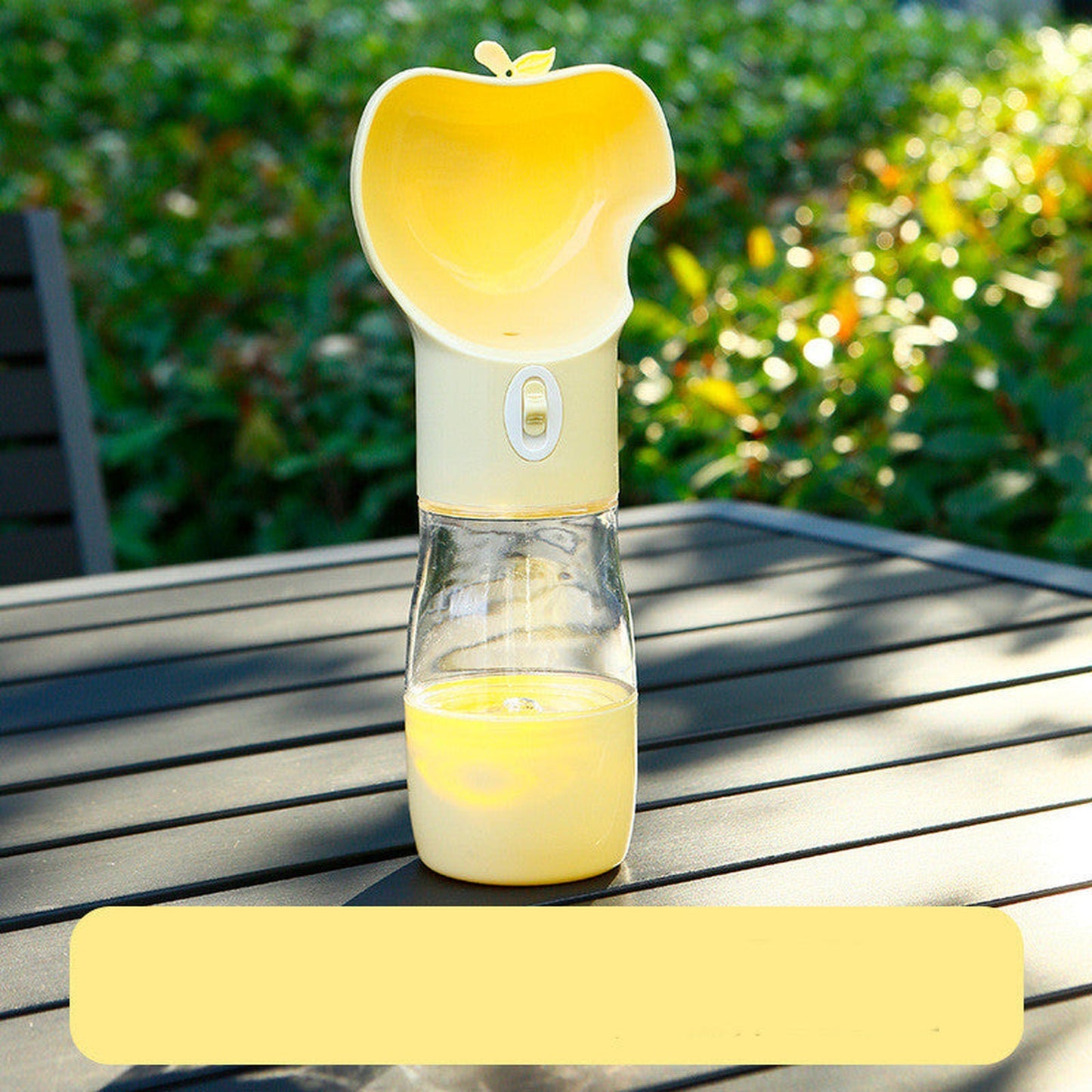 Large Capacity Transparent Plastic Dog Water and Food Bowl Bottle