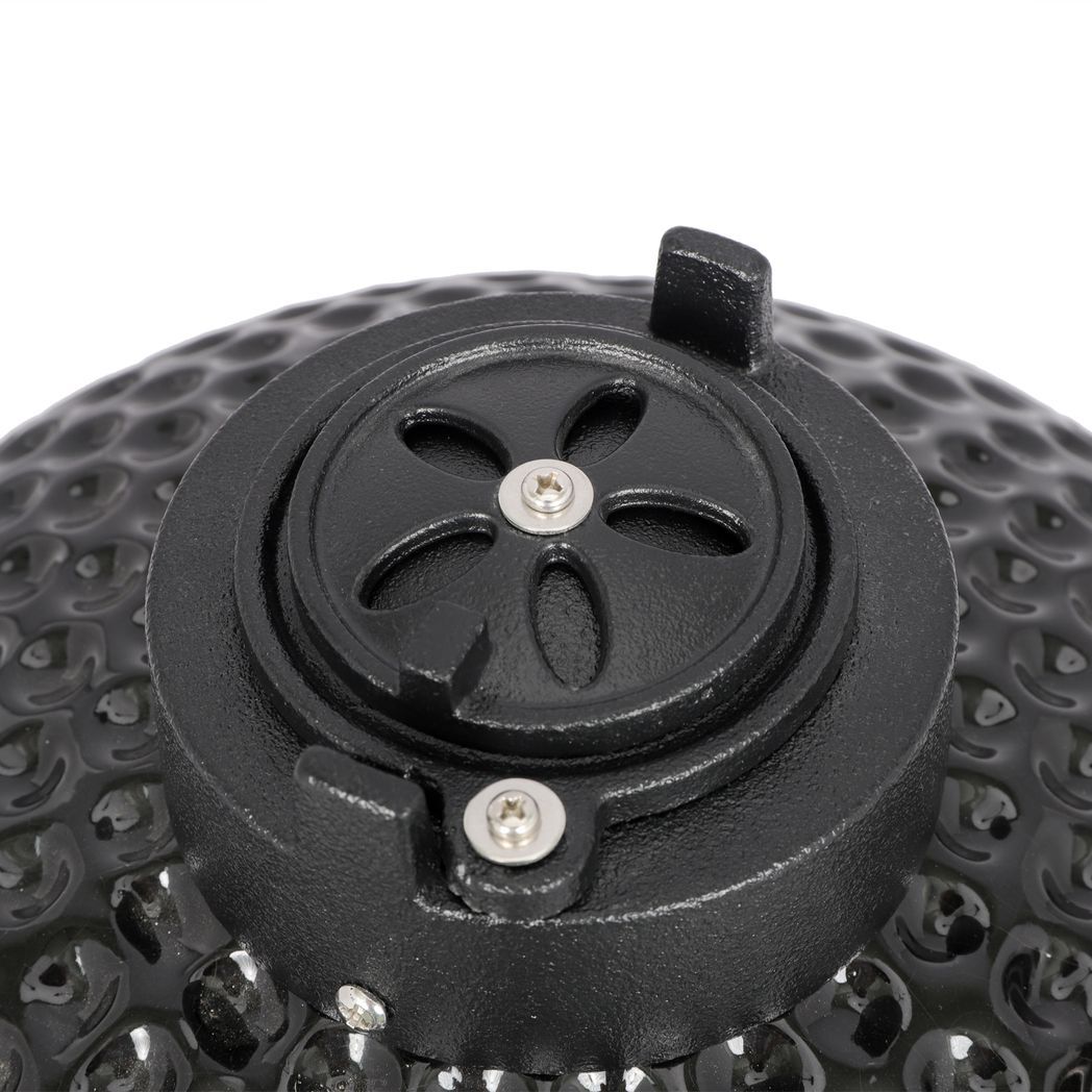 13in Round Ceramic Charcoal Grill Black - Asmota