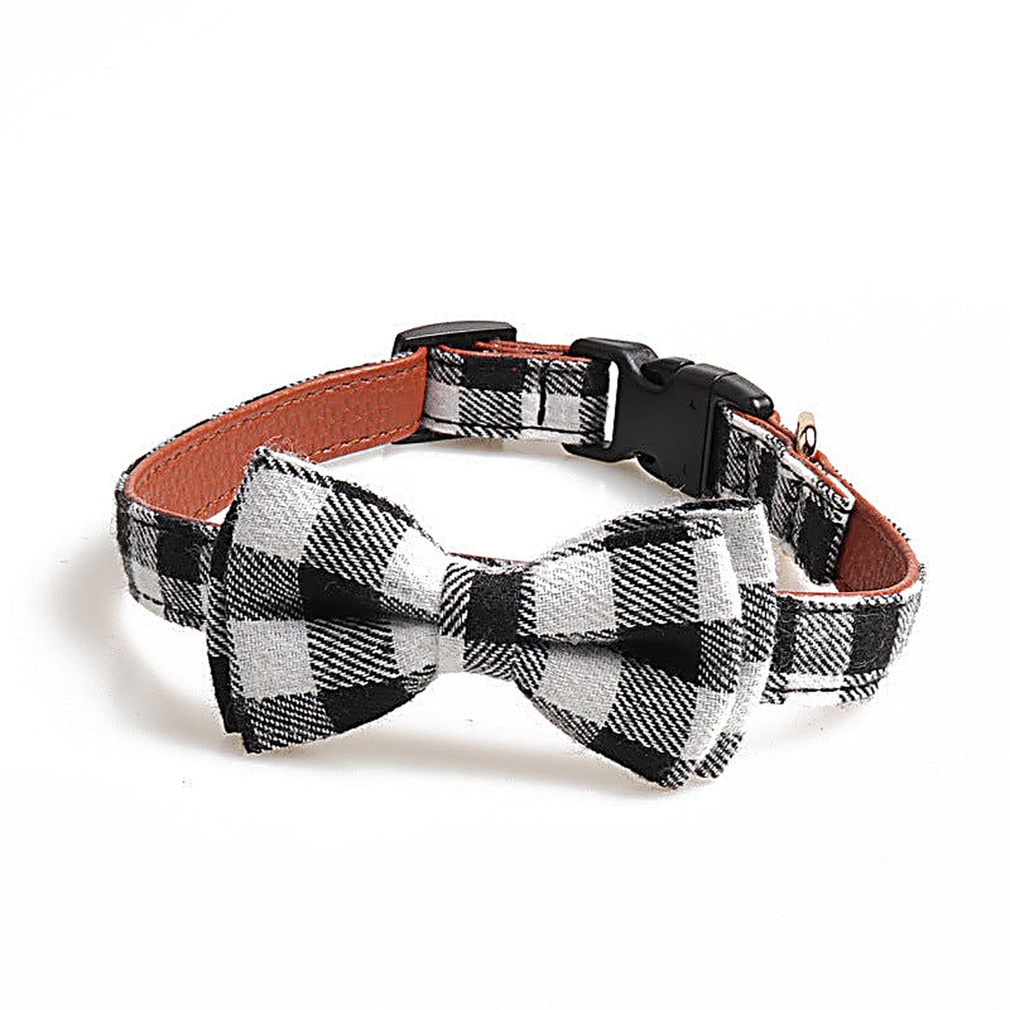 British Plaid Fabric Dog Standard Collar in Multiple Colors