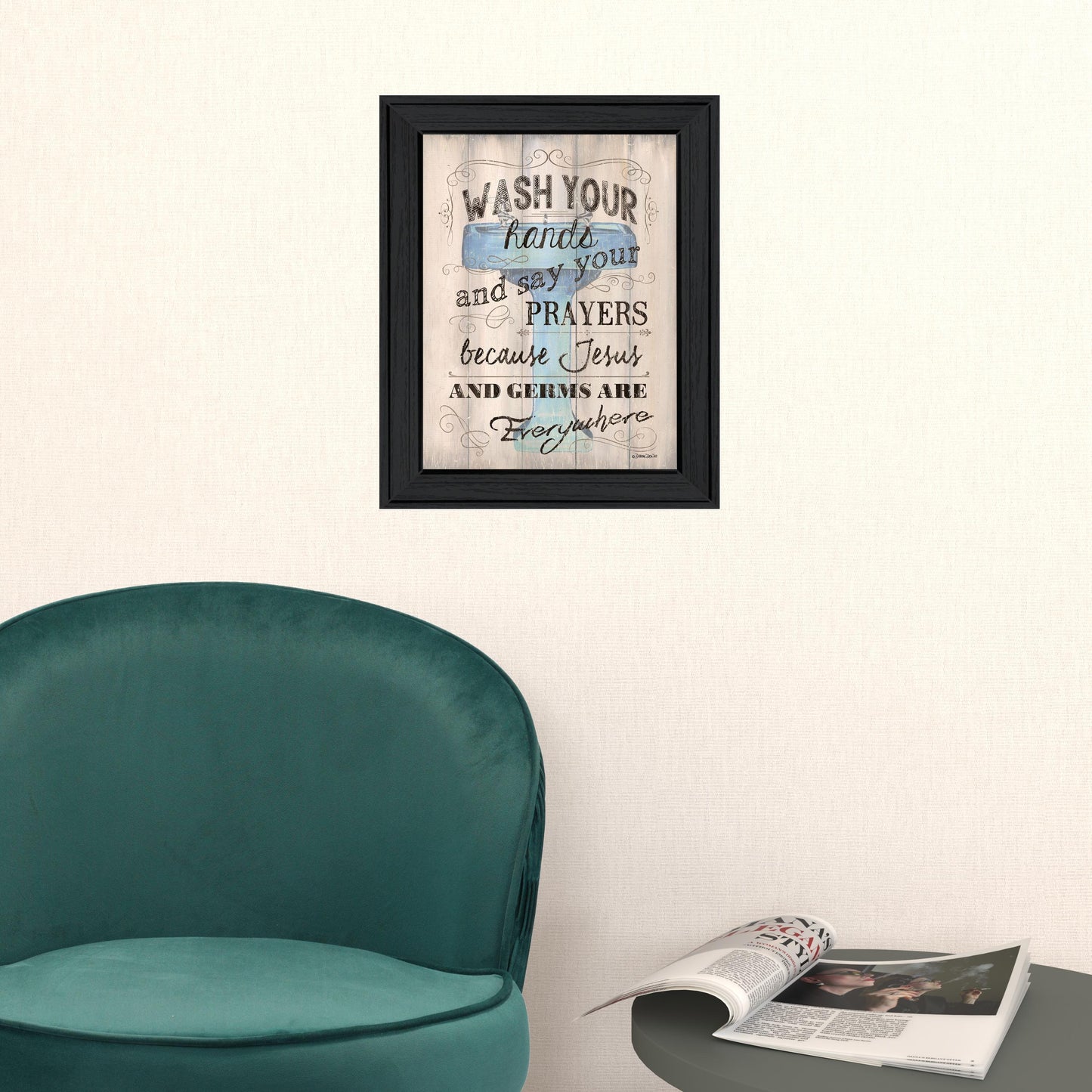 Bathroom Humor 2 Black Framed Print Bathroom Wall Art