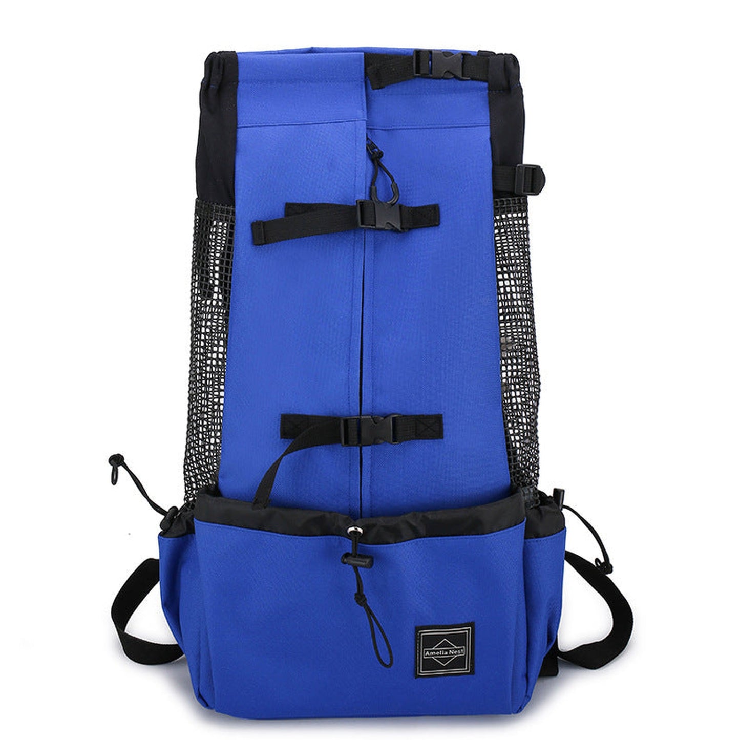 Double Shoulder Nylon Dog Carrier Backpack for Travel and Outdoors