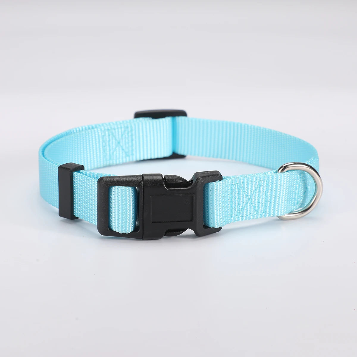 Adjustable Nylon Dog Collar Durable Basic Dog Collar for Small Large Dogs French Bulldog Safety Walking Training Pet Supplies