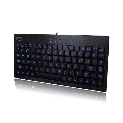 ADESSO SLIMTOUCH 110 - 3 - COLOR ILLUMINATED MINI KEYBOARD - Asmota