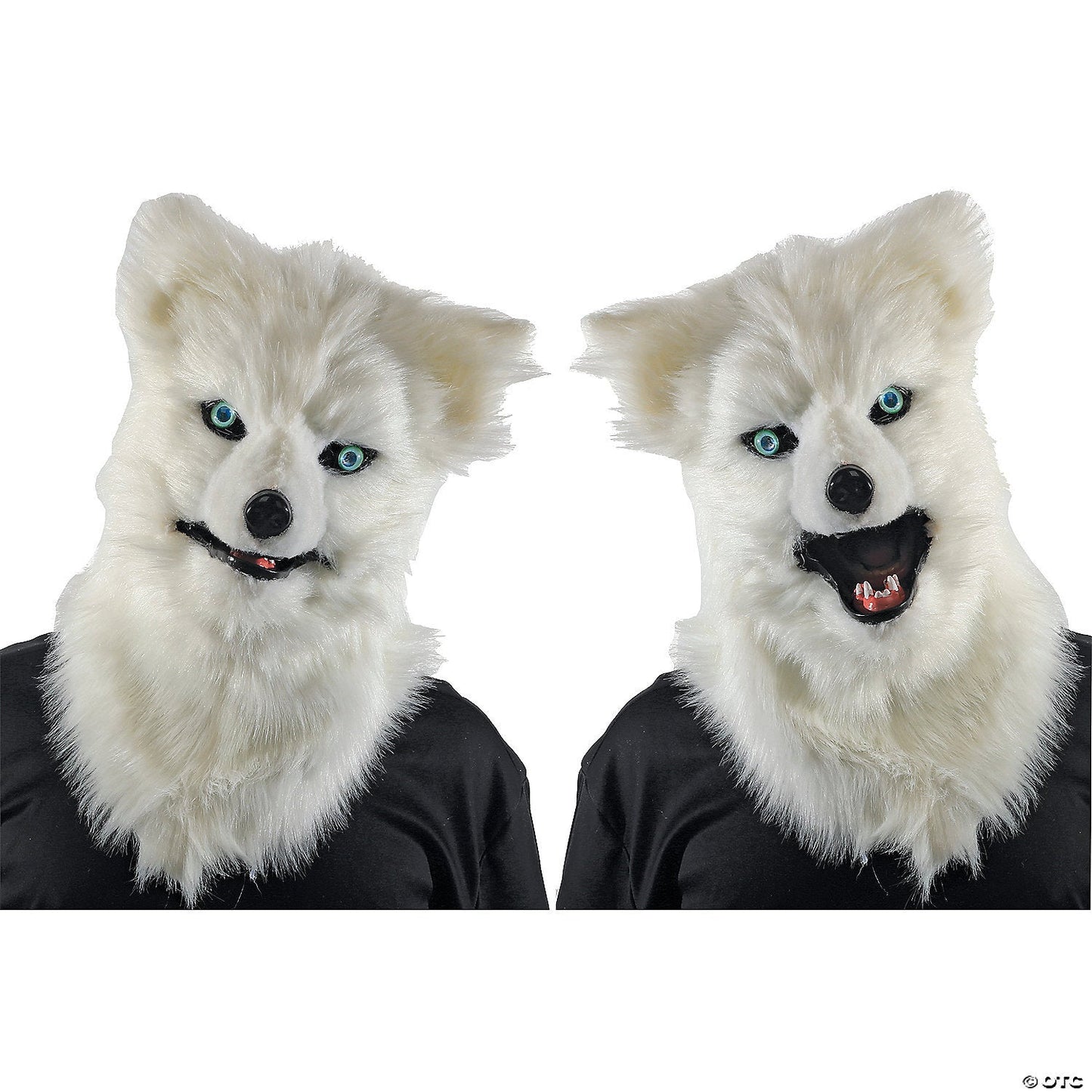 ADULT ANIMATED WHITE WOLF MASK - Asmota