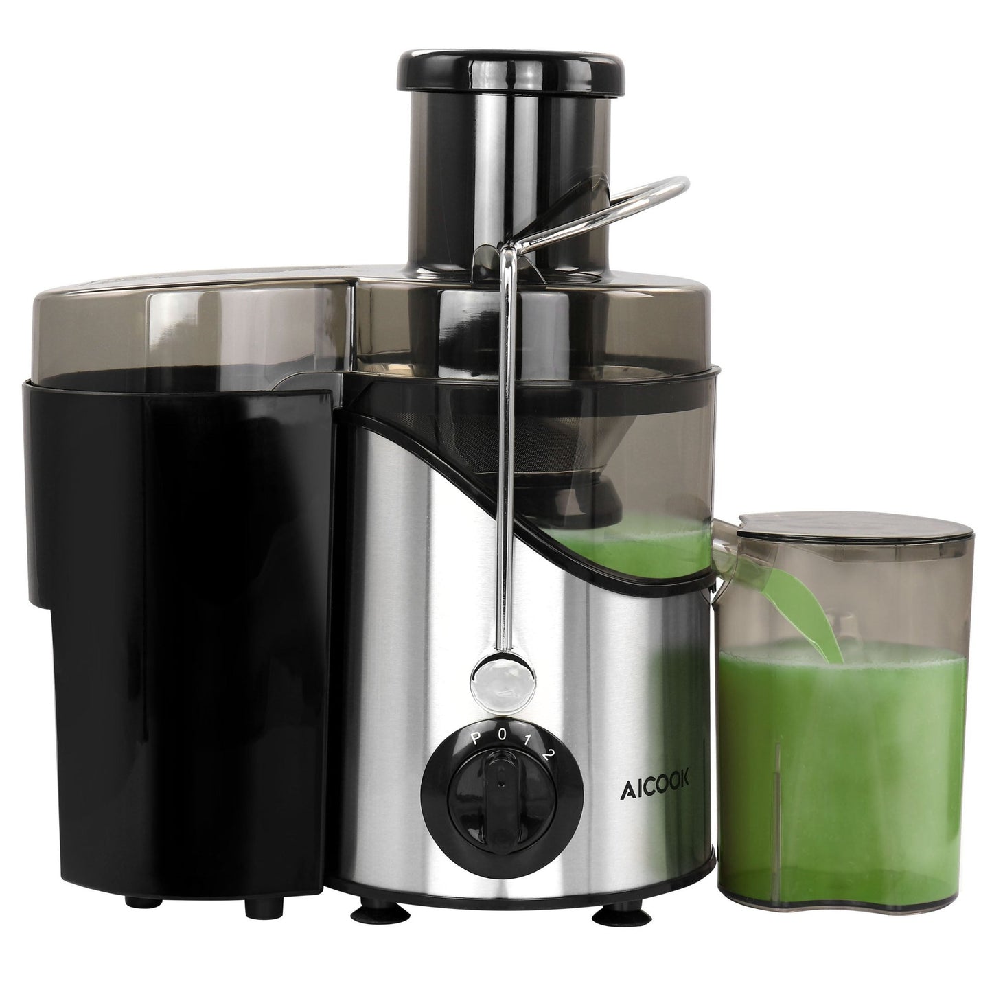 AICOOK Centrifugal Self Cleaning Juicer and Juice Extractor in Silver - Asmota