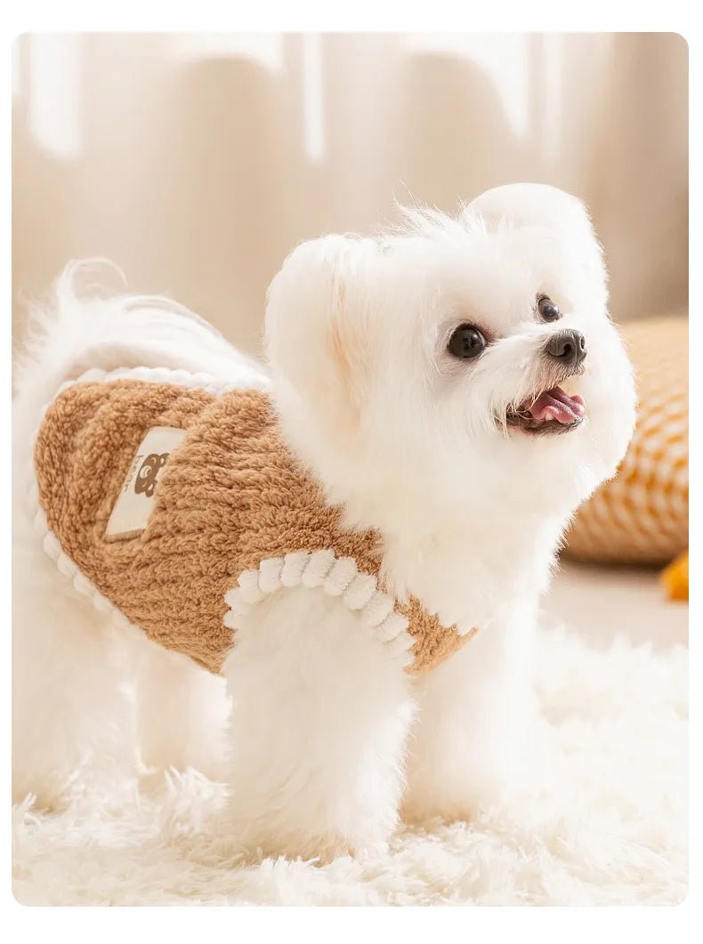 Autumn Winter Dog Embroidered Vests Small And Medium - Sized Dogs Two Legged Clothes Pet Clothing 0304 - Asmota
