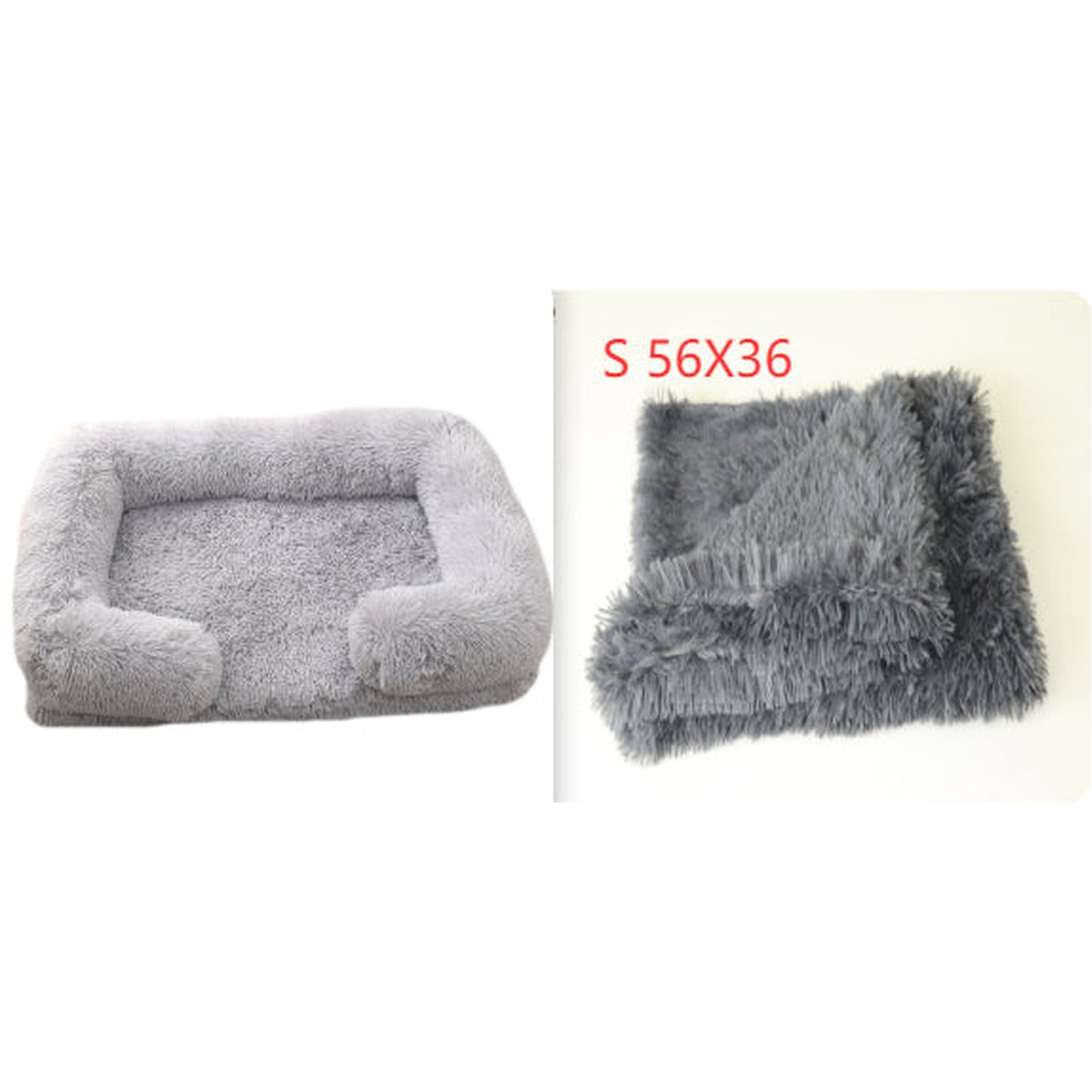 Plush Round Winter Dog Bed in Multiple Colors and Sizes