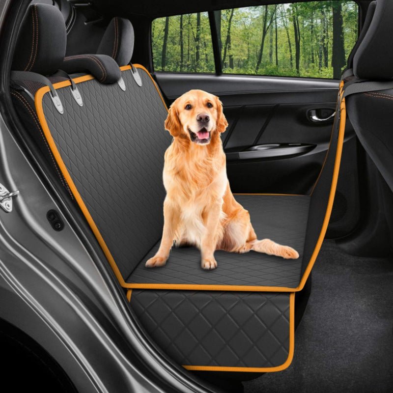 Dog Car Seat Cover View Mesh Pet Carrier Hammock Safety Protector Car Rear Back Seat Mat With Zipper And Pocket For Travel - Asmota