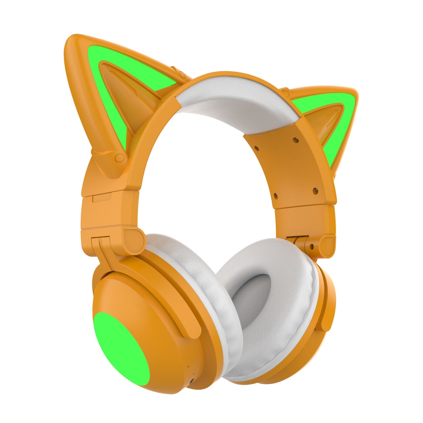 Head - mounted Bluetooth Headset Luminous Cat Ear Petal Angle - Asmota