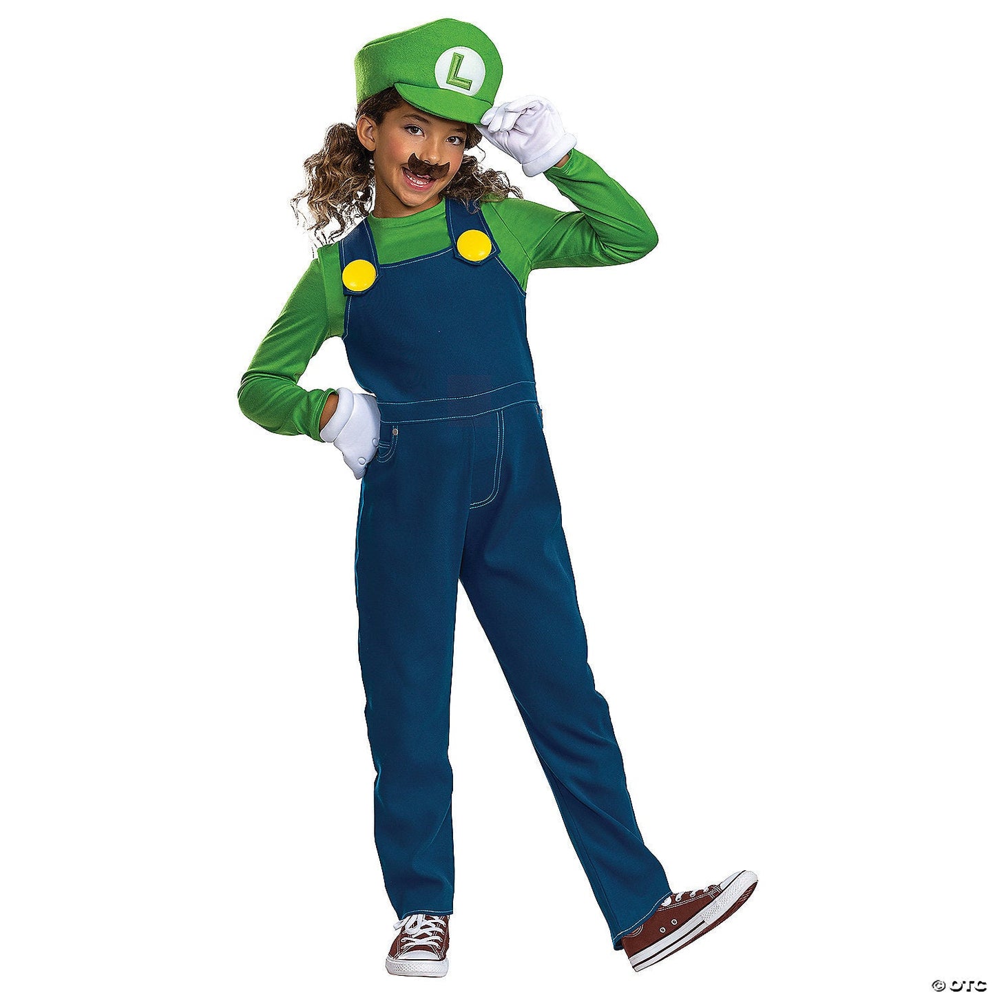 Kids Elevated Super Mario Bros. Luigi Costume Small - Asmota