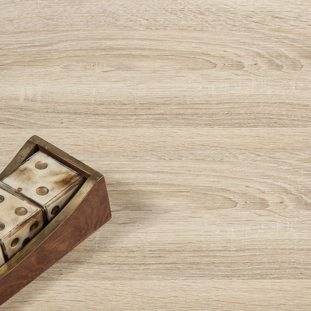 Modern Mid Century Style End Table Nightstand in White & Oak Finish - Asmota