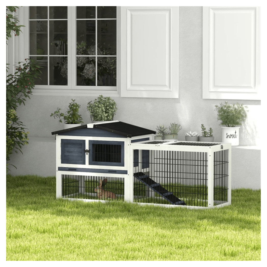 Outdoor Rabbit Hutch - Asmota
