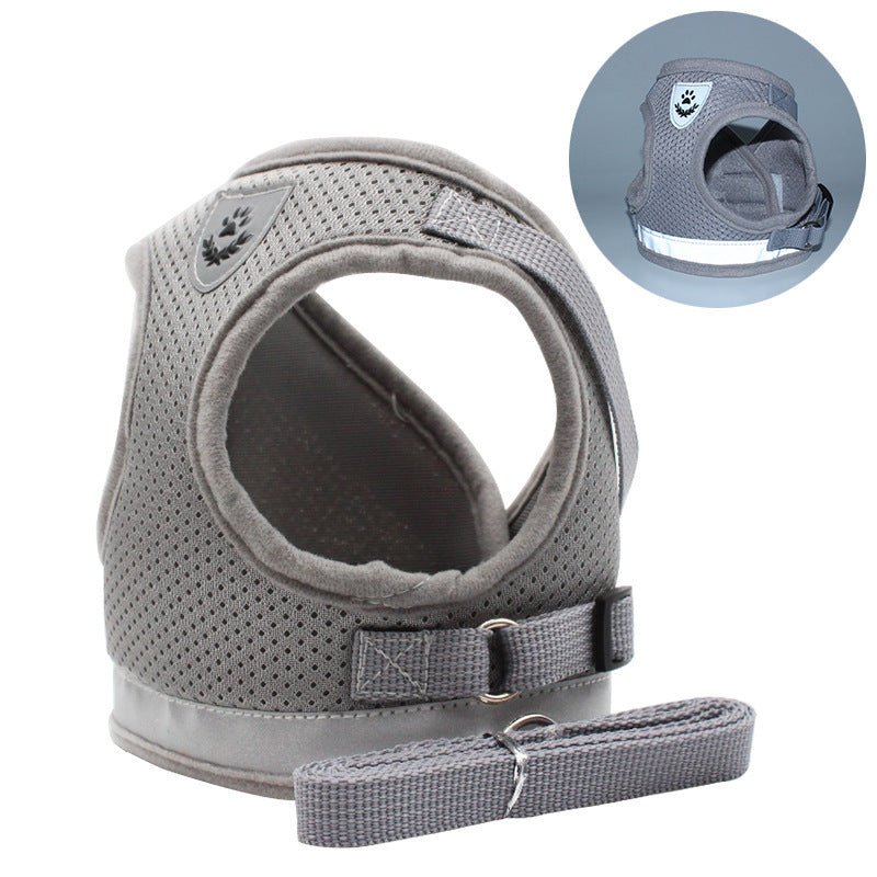 Reflective And Breathable Pet Chest Strap - Asmota