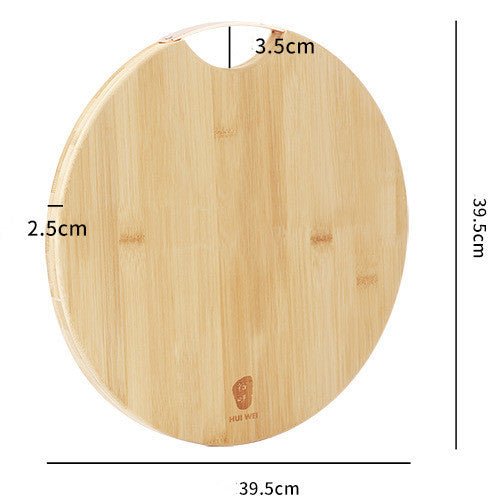 Round Cutting Board Household Thick Solid Wood Bamboo Cutting Board Kitchen Fruit Cutting Board Small Cutting Board Cutting Board Cutting Board - Asmota