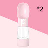 Traveling Transparent Plastic Dog Water Dispenser Fountain