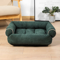 Winter Warm Fabric Dog Sofa Bed with Raised Edges