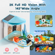 Smart Solar Powered Bird Feeder with AI Camera Identification