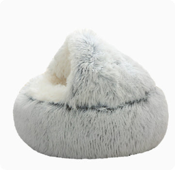 Semi-closed Cat Bed Four Seasons Universal Cover Shell Nest Small Dog Winter Pet Supplies