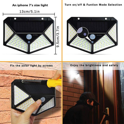 100LED solar wall light - Asmota