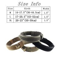 Adjustable Nylon Dog Collar in Army Green, Black & Yellow