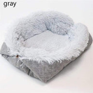 Removable Washable Plush Dog Nest Bed 45x32x32cm
