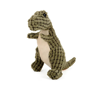 Dinosaur Plush Squeaker Dog Toy for Large Dogs and Chihuahuas
