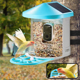 Smart Solar Powered Bird Feeder with AI Camera Identification