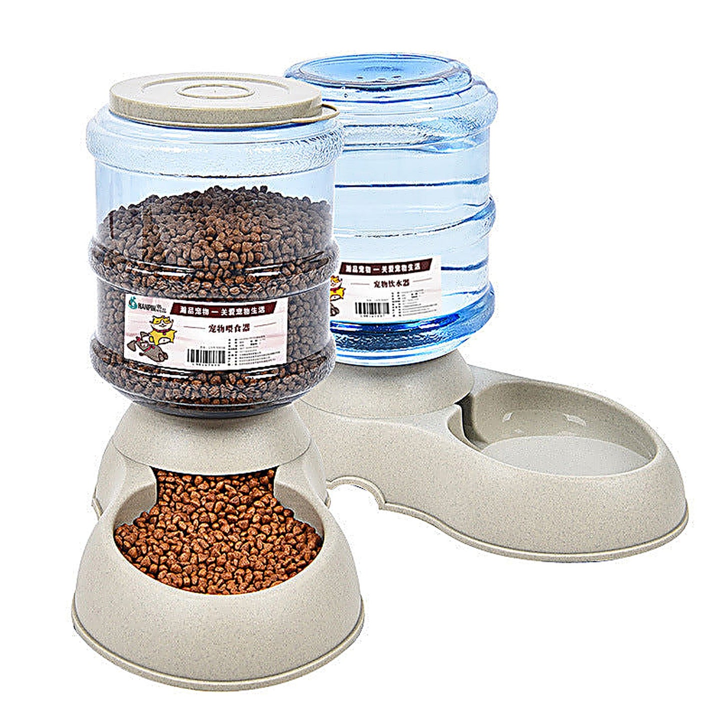 Durable PP Dog Water Fountain in Grey, Grey 2, or Pink