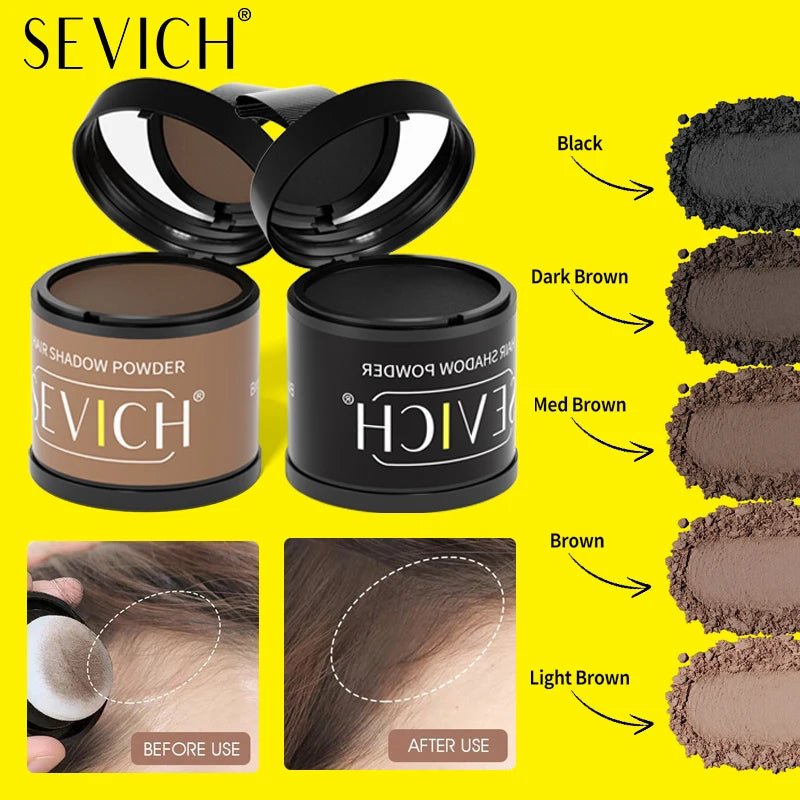 10g SEVICH Hairline Powder Hair Root Cover Up Waterproof Instant Modified Repair Hair Shadow Powder Makeup Hair Concealer 5color - Asmota