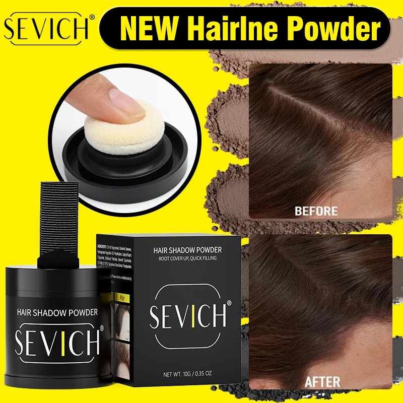 10g SEVICH Hairline Powder Hair Root Cover Up Waterproof Instant Modified Repair Hair Shadow Powder Makeup Hair Concealer 5color - Asmota