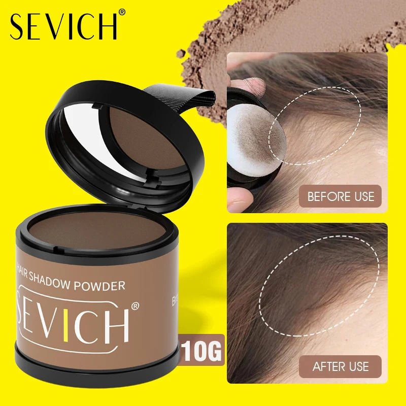 10g SEVICH Hairline Powder Hair Root Cover Up Waterproof Instant Modified Repair Hair Shadow Powder Makeup Hair Concealer 5color - Asmota