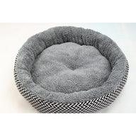 Corrugated Canvas L-Shaped Cat Kennel Bed with Cushion