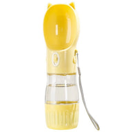 Portable Transparent Plastic Dog Water Bowl Kettle 380ml & 550ml