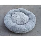 Waterproof Thick Plush Round Dog Kennel Bed in Multiple Colors & Sizes