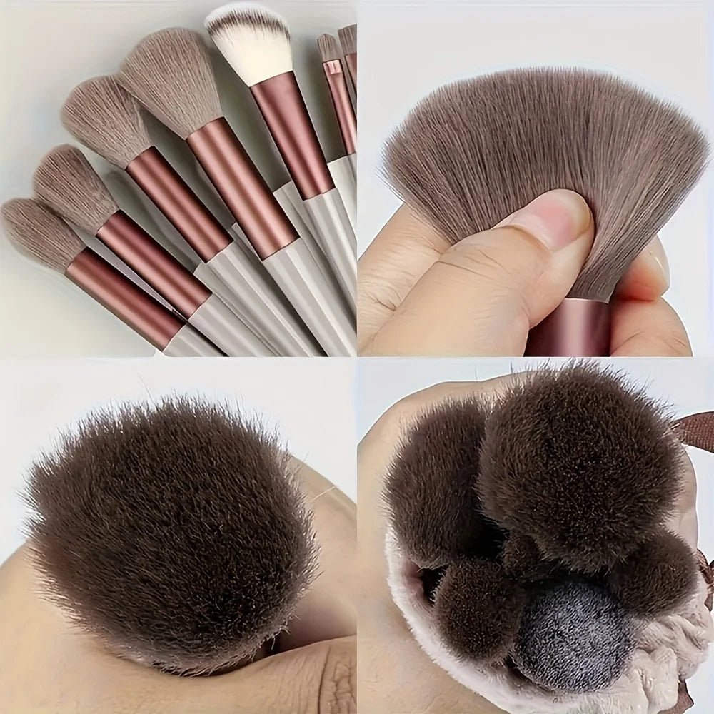 13pcs Makeup Brush Brushes Set Cosmetic Makeup Sponge Makeup Brush Beauty Tool Eyeshadow Blush Professional Brush Set - Asmota
