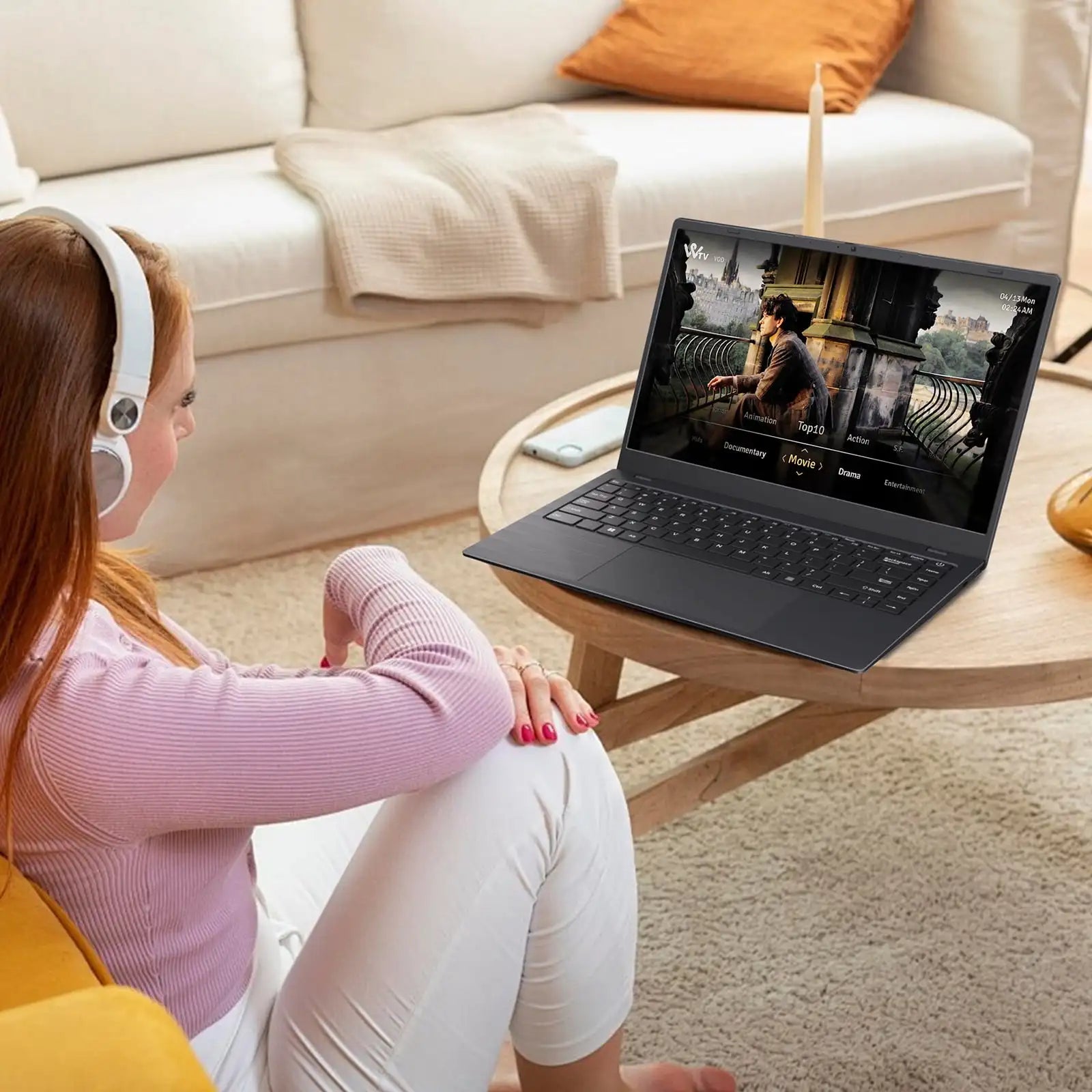 14" Laptop Computer 8GB RAM 256GB SSD Intel FHD IPS Display Fingerprint Wi - Fi 5 Windows 11 Laptop Business - Asmota