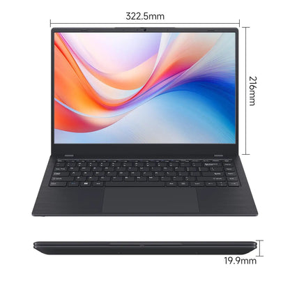 14" Laptop Computer 8GB RAM 256GB SSD Intel FHD IPS Display Fingerprint Wi - Fi 5 Windows 11 Laptop Business - Asmota