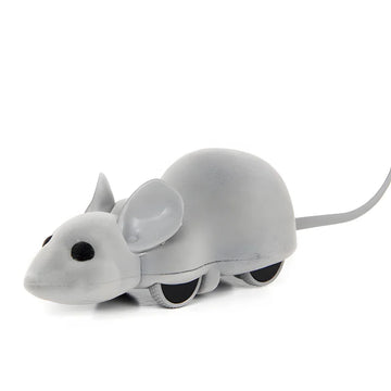 Remote Control Electric Cat Mouse Toy with Faux Fur