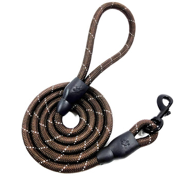 Fabric Training Rope Belt Dog Leash with Reflective Design