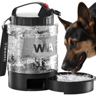 Lassot Large Capacity Portable Pull-Out Dog Water Bowl Black