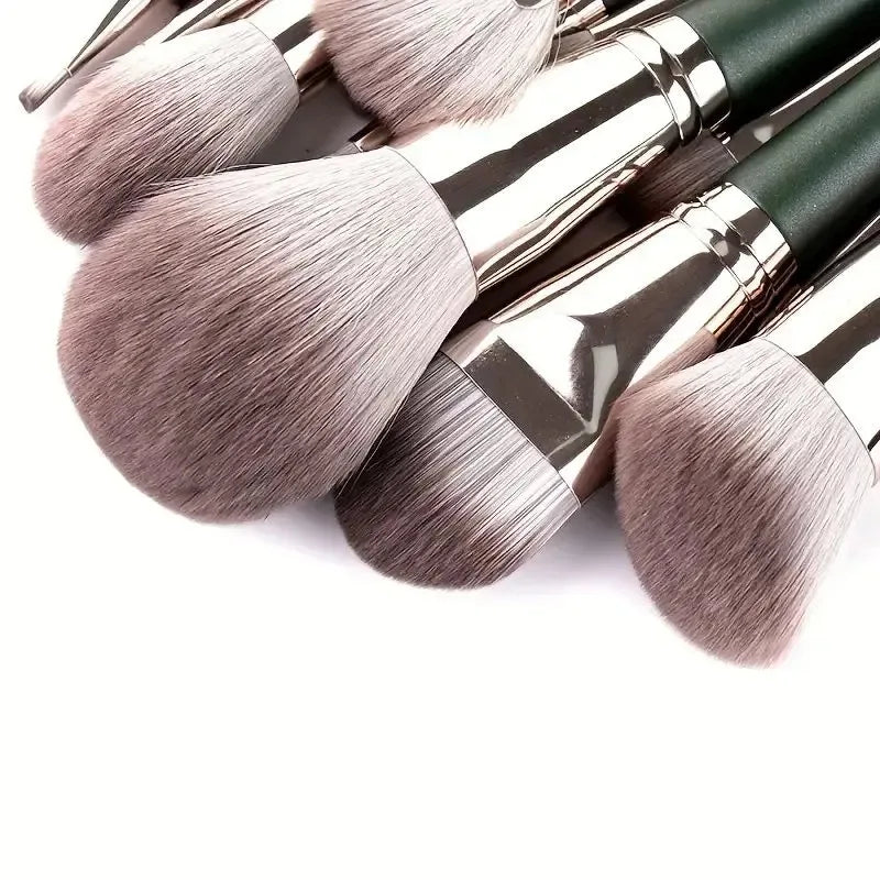 14Pcs Makeup Brushes Blush Blending Set Large Fluffy Soft Eye Shadow Foundation Brush Women Cosmetic Powder Beauty Make Up Tools - Asmota