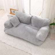 Warm Plush Fabric Dog Sofa Nest Bed with Cushion
