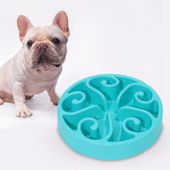 Choking Prevention Slow Feed Stainless Steel Dog Bowl