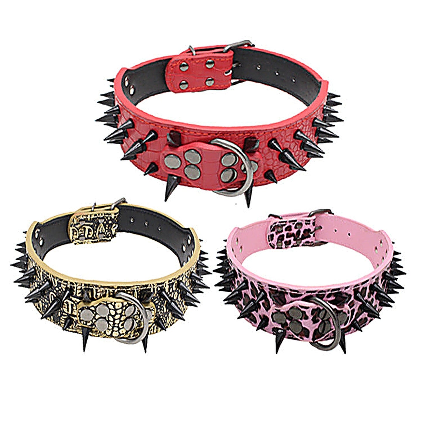 Explosion Proof Rivet Bite Resistant Large Dog Collar