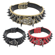 Explosion Proof Rivet Bite Resistant Large Dog Collar