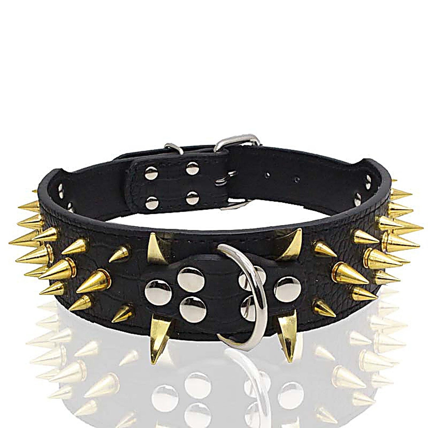 Explosion Proof Rivet Bite Resistant Large Dog Collar