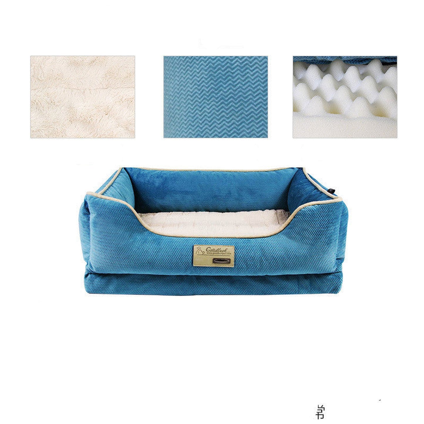 Removable Washable Fabric Dog Bed Mat for Golden Retriever Medium-Large