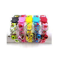 Fruit Print Bell Cat Collar with Face Buckle