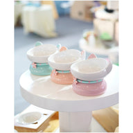Ceramic Cat Canned Food Feeding Bowl with Cat Ear Design
