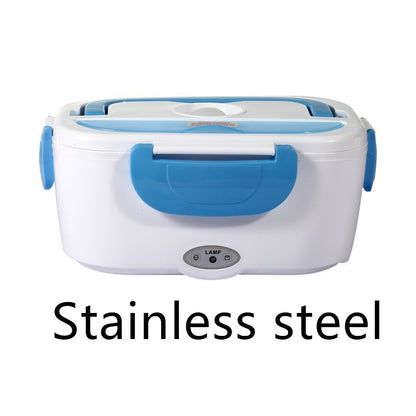 Kitchen Electric Heated Lunch Box Stainless Steel School Car Picnic Food Heating Heater Food Warmer Container